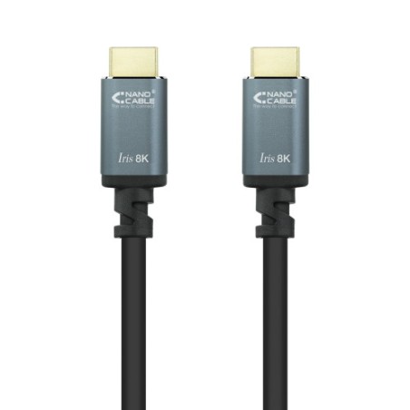 35603-Nanocable Cable HDMI 2.1 IRIS 8K A/M-A/M, Negro, 10 Metros