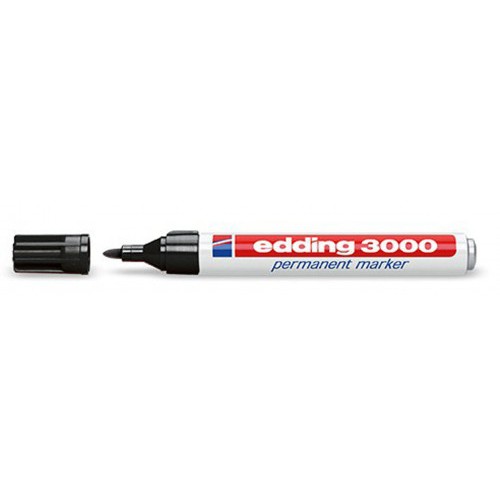 3575-BLISTER 1 MARCADOR PERMANENTE 3000 NEGRO EDDING E-3000/1-01