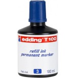 3580-FRASCO TINTA PARA RELLENAR 100ML AZUL EDDING T100-03