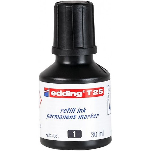 3581-FRASCO TINTA PARA RELLENAR 30ML NEGRO EDDING T25-001