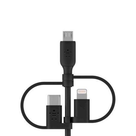 35956-Belkin BOOST CHARGE cable USB 1 m USB A USB C/Micro-USB B/Lightning Negro