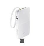 36016-OS-BASEUS ENERFILL FP11 POWER BANK 10000MAH 15W MOON WHITE (INCLUDES SIMPLE TYPE-C TO TYPE-C CABLE 20V/3A 30CM WHI