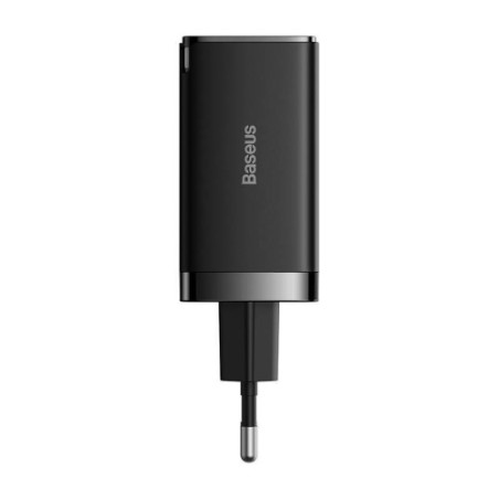 36035-BASEUS GAN5 PRO FAST CHARGER 2C+U 65W  EU  BLACK(INCLUDE:BASEUS XIAOBAI SERIES FAST CHARGING CABLE TYPE-C  TO TYPE