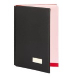 3616-PORTAFIRMAS EXTRA ACOLCHADO EN SIMIL PIEL NEGRO CON 18 DEPARTAMENTOS PARDO 87501