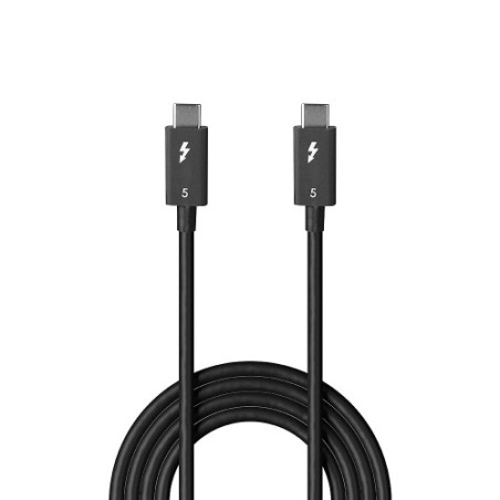36248-Lindy 31130 cable Thunderbolt 1 m 80 Gbit/s Negro