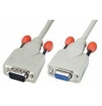 36257-Lindy 0,5m RS232 Cable cable de senal Gris