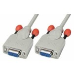 36262-Lindy 3m Null modem cable cable de serie Blanco