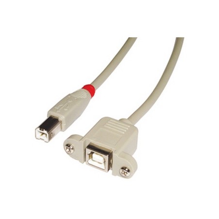 36265-Lindy 31801 cable USB USB 2.0 1 m USB B Gris