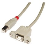 36265-Lindy 31801 cable USB USB 2.0 1 m USB B Gris