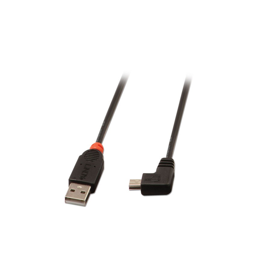 36266-Lindy 31970 cable USB USB 2.0 0,5 m USB A Mini-USB B Negro