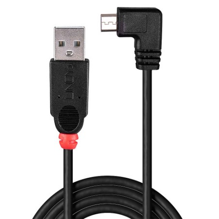 36270-Lindy 31975 cable USB USB 2.0 0,5 m USB A Micro-USB B Negro