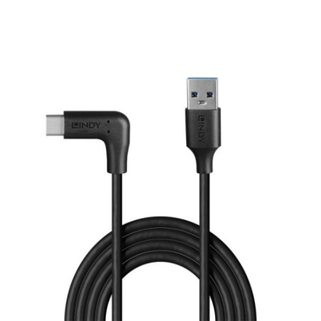 36286-Lindy 32012 cable USB USB 3.2 Gen 2 (3.1 Gen 2) 0,5 m USB A USB C Negro