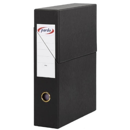 3632-ESTUCHE ARCHIVADOR EXTRA FORRADO VERTICAL EN COLOR NEGRO PARDO 245601