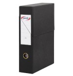 3632-ESTUCHE ARCHIVADOR EXTRA FORRADO VERTICAL EN COLOR NEGRO PARDO 245601