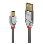 36445-Lindy 36630 cable USB USB 2.0 0,5 m USB A Mini-USB B Gris