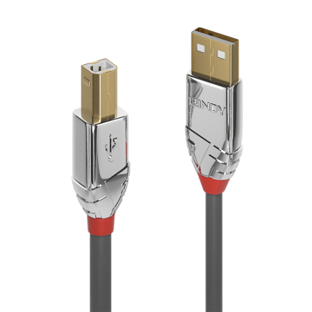 36457-Lindy 36640 cable USB USB 2.0 0,5 m USB A USB B Gris