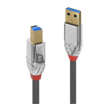 36481-Lindy 36661 cable USB USB 3.2 Gen 1 (3.1 Gen 1) 1 m USB A USB B Cromo, Gris
