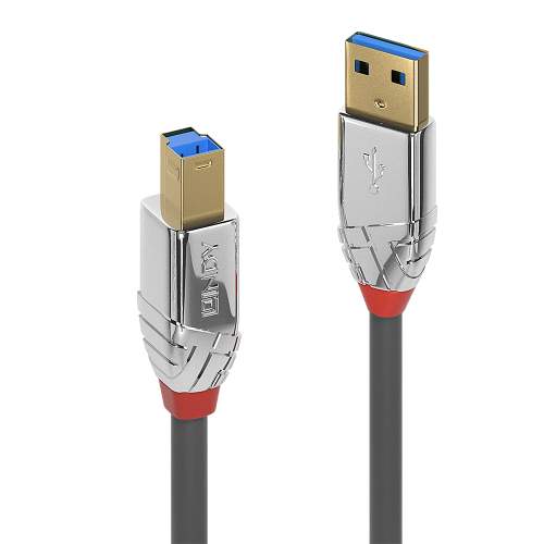 36483-Lindy 36662 cable USB USB 3.2 Gen 1 (3.1 Gen 1) 2 m USB A USB B Gris