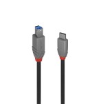 36495-Lindy 36668 cable USB USB 3.2 Gen 1 (3.1 Gen 1) 3 m USB C USB B Negro