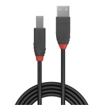 36502-Lindy 36672 cable USB USB 2.0 1 m USB A USB B Negro
