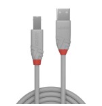 36516-Lindy 36682 cable USB USB 2.0 1 m USB A USB B Gris