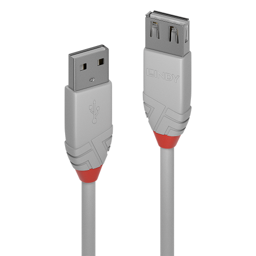 36553-Lindy 36713 cable USB USB 2.0 2 m USB A Gris