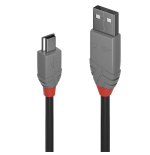 36559-Lindy 36720 cable USB USB 2.0 0,2 m USB A Mini-USB B Negro