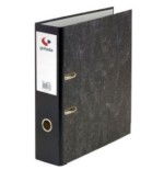 3656-ARCHIVADOR JASPEADO  ECOCLASSIC NEGRO 1/4 NATURAL LOMO ANCHO 215X230X75 GRAFOPLAS 7149000