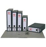 3659-ARCHIVADOR JASPEADO ECOCLASSIC NEGRO A4 NATURAL LOMO ANCHO 290X318X70 C/ RADO GRAFOPLAS 7169100