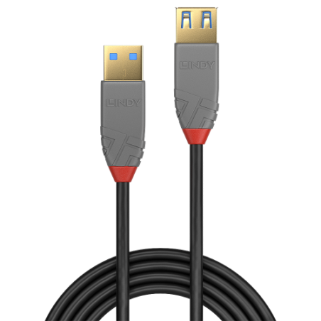 36608-Lindy 36762 cable USB USB 3.2 Gen 1 (3.1 Gen 1) 2 m USB A Negro