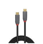 36658-Lindy 36902 cable USB 1,5 m USB C Negro, Gris