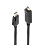 36691-Lindy 36923 adaptador de cable de video 3 m DisplayPort HDMI tipo A (Estandar) Negro