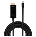 36698-Lindy 36927 adaptador de cable de video DisplayPort HDMI tipo A (Estandar) Negro