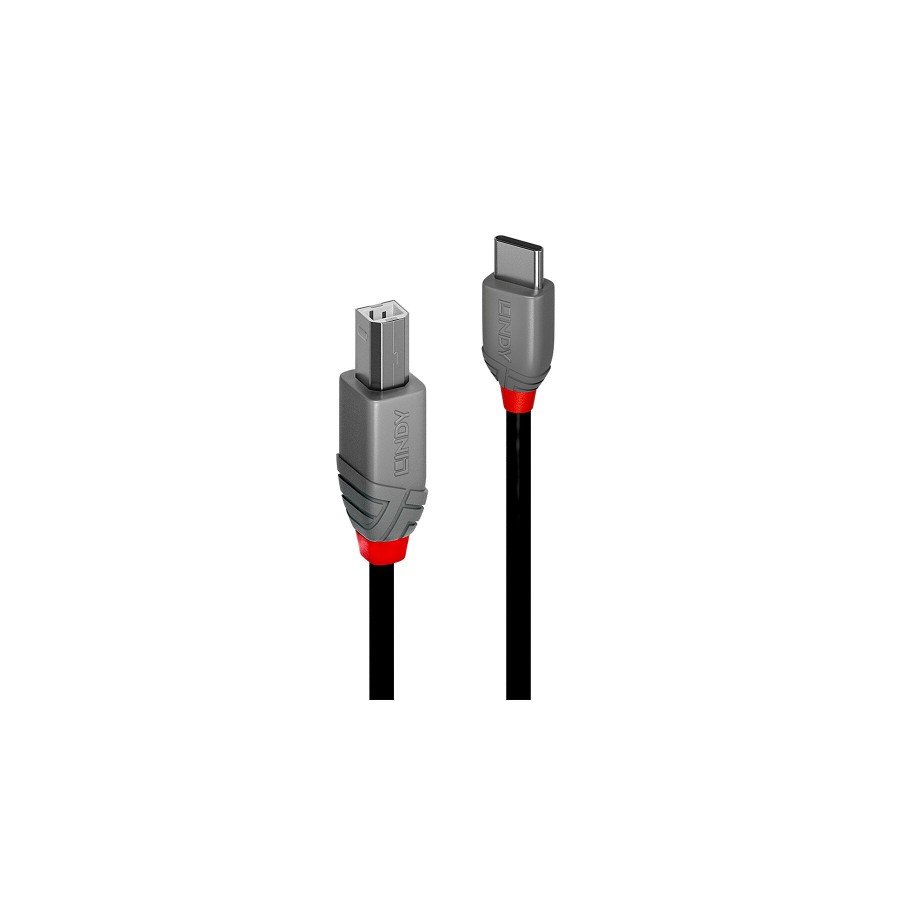 36701-Lindy 36940 cable USB USB 2.0 0,5 m USB C USB B Negro