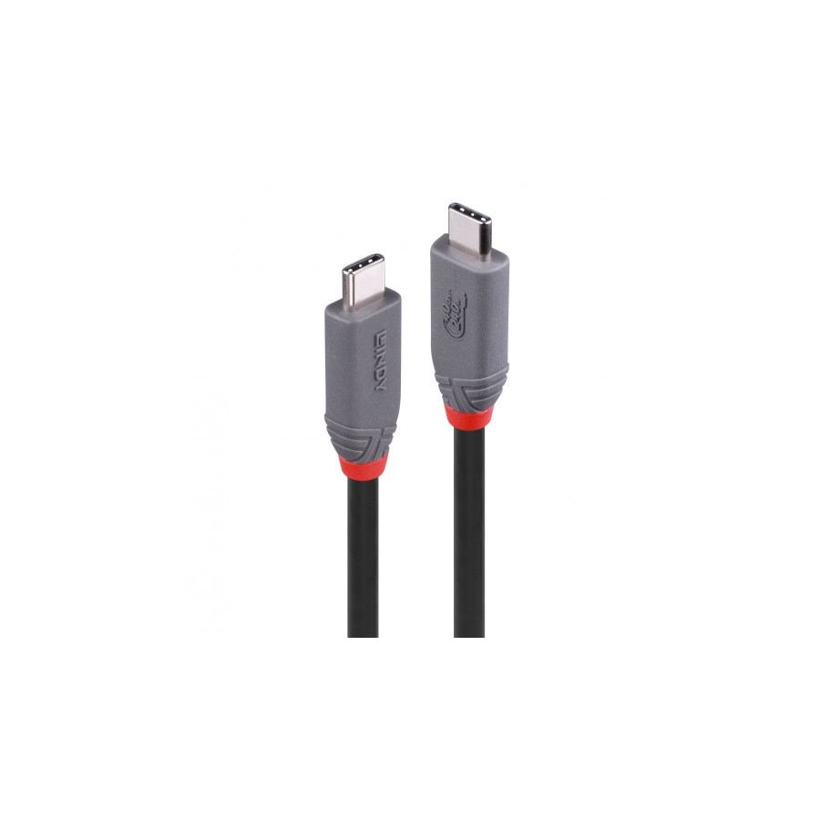 36719-Lindy 36957 cable USB USB4 Gen 3x2 1,5 m USB C Negro