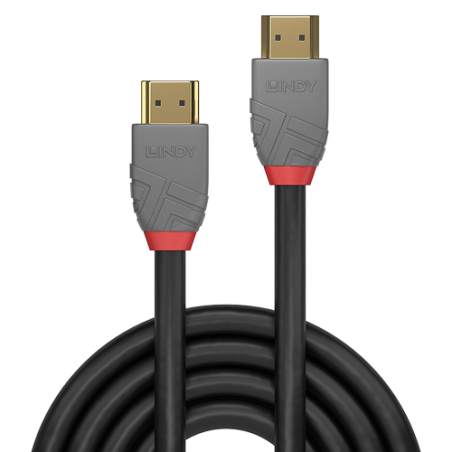 36726-Lindy 36961 cable HDMI 0,5 m HDMI tipo A (Estandar) Negro, Gris
