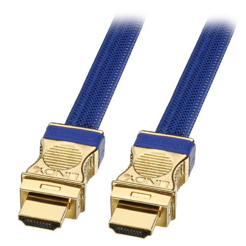 36763-Lindy 2m Gold HDMI Cable cable HDMI HDMI tipo A (Estandar) Azul