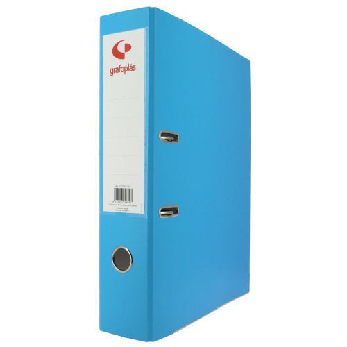 3679-ARCHIVADOR PALANCA 65 COLOR AZUL CLARO FOLIO LOMO ANCHO 290X350X75 GRAFOPLAS 17279533