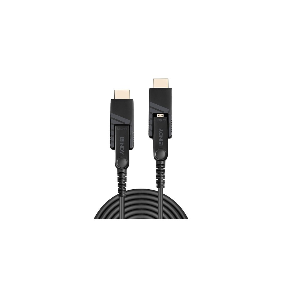 36807-Lindy 38322 cable HDMI 30 m HDMI tipo D (Micro) Negro
