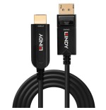 36842-Lindy 38492 adaptador de cable de video 30 m DisplayPort HDMI tipo A (Estandar) Negro