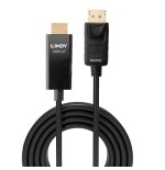 36905-Lindy 40928 adaptador de cable de video 5 m DisplayPort HDMI tipo A (Estandar) Negro
