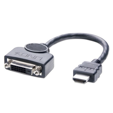 36928-Lindy 41227 adaptador de cable de video 0,2 m DVI-D HDMI Negro