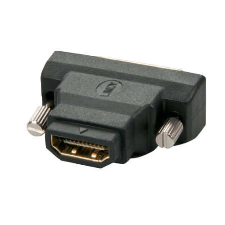 36930-Lindy 41228 cambiador de genero para cable HDMI-A FM DVI-D M Negro