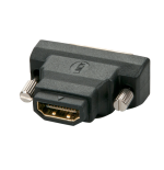 36930-Lindy 41228 cambiador de genero para cable HDMI-A FM DVI-D M Negro