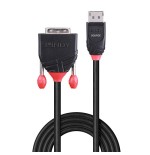 36935-Lindy 41490 adaptador de cable de video 1 m DVI-D DisplayPort Negro