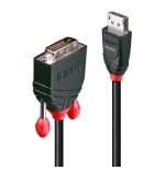 36940-Lindy 41493 adaptador de cable de video 5 m DVI-D DisplayPort Negro