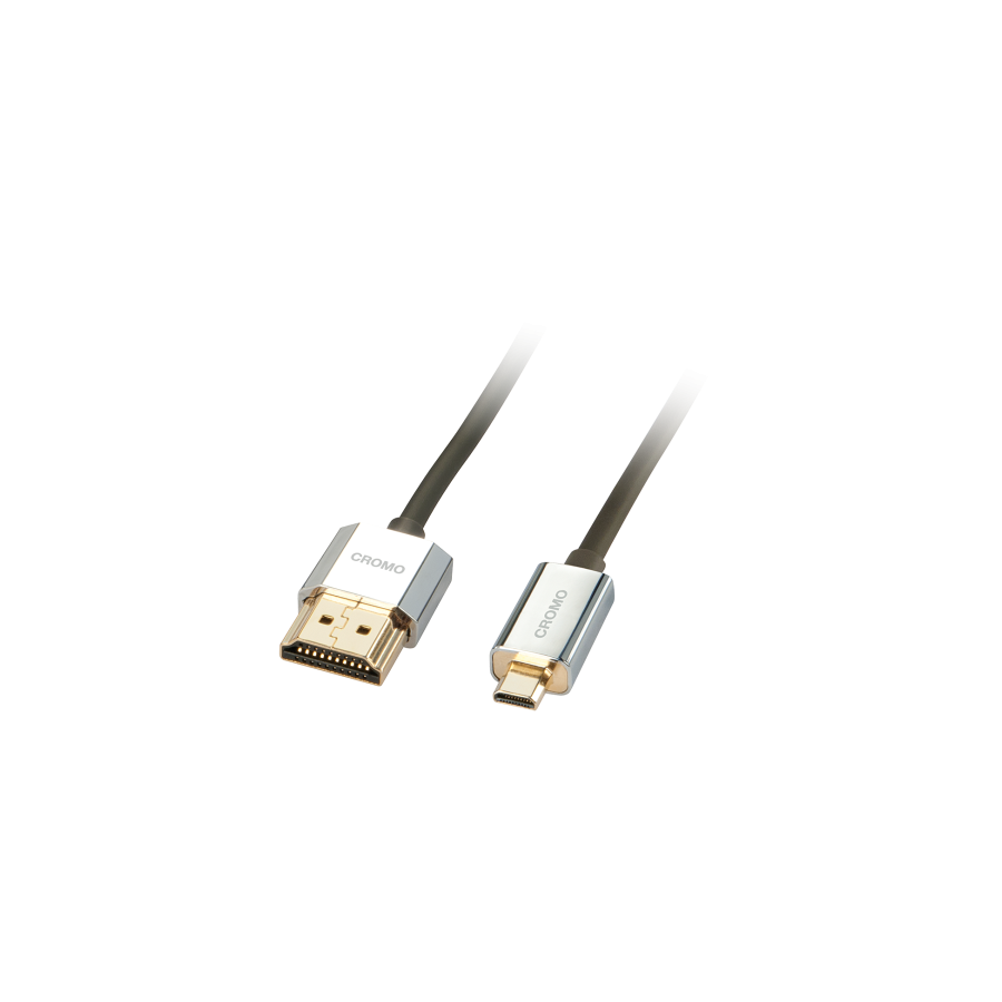 36967-Lindy 41682 cable HDMI 2 m HDMI tipo A (Estandar) HDMI tipo D (Micro) Negro