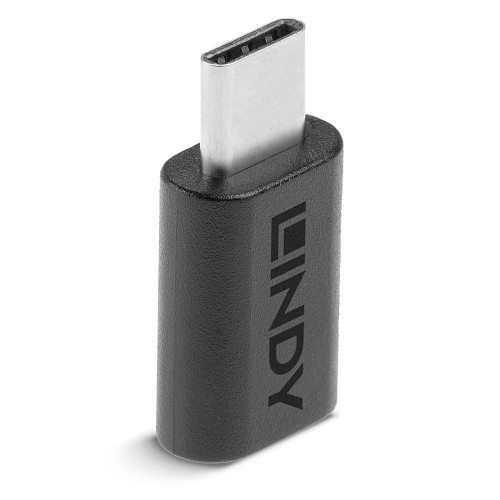 36981-Lindy 41893 cambiador de genero para cable USB 3.2 Type C Negro
