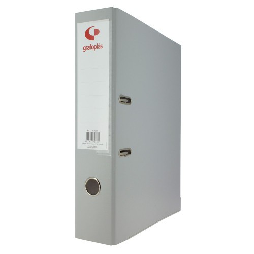 3699-ARCHIVADOR PALANCA 65 COLOR GRIS A4 LOMO ANCHO 290X320X75 GRAFOPLAS 17269571