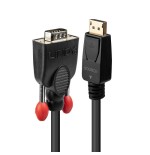 36995-Lindy 41943 adaptador de cable de video 3 m VGA (D-Sub) DisplayPort Negro